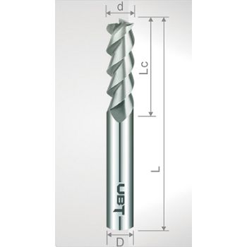 銅·鋁·塑料專用銑刀三刃-EC110902