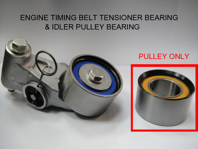 Engine timing belt tensioner bearing & idler pulley bearing