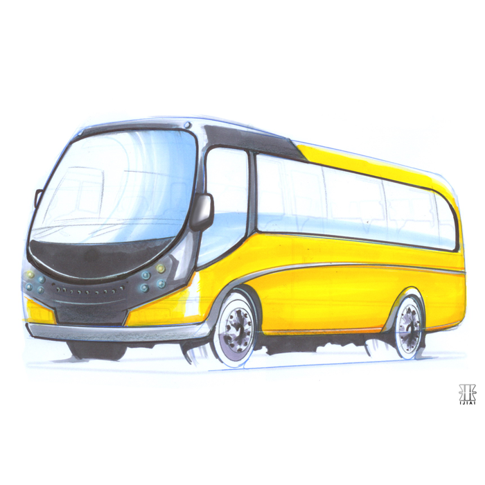 Industrial Design & Service, Integrated Service, Engineering analysis, Design service & Research -Bus Design