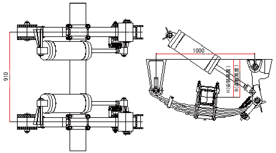 CTK Mechanical Type Lift Suspension System( I-Type)