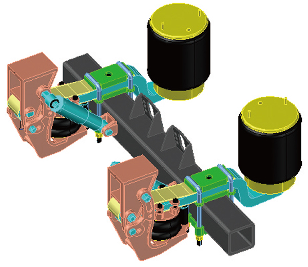 CTK前架推昇(固定鋼板式)氣墊懸吊系統