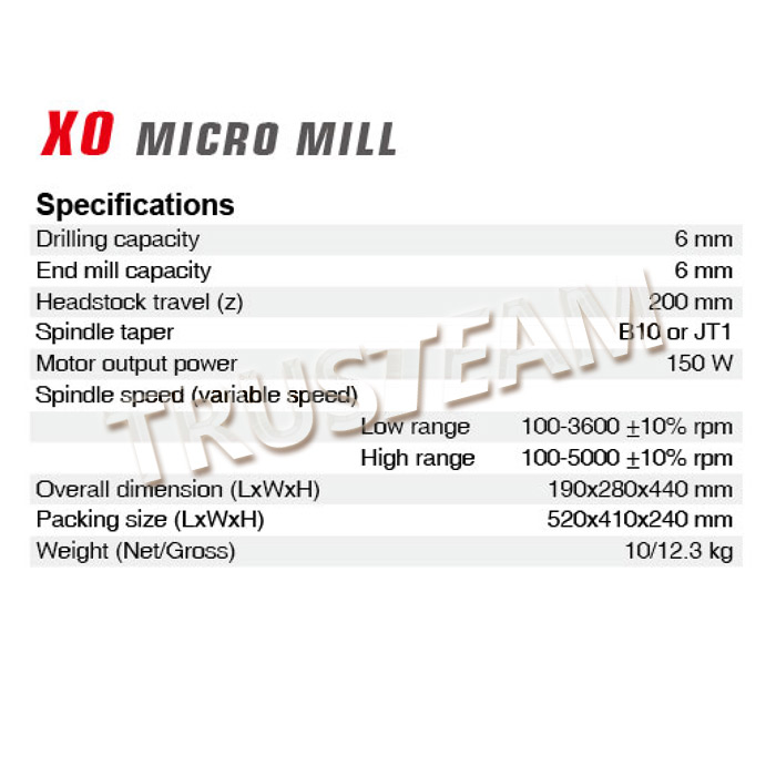Micro Mill X0-X0