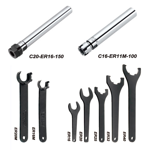 Nut, Extension rod, Wrench-Accessories