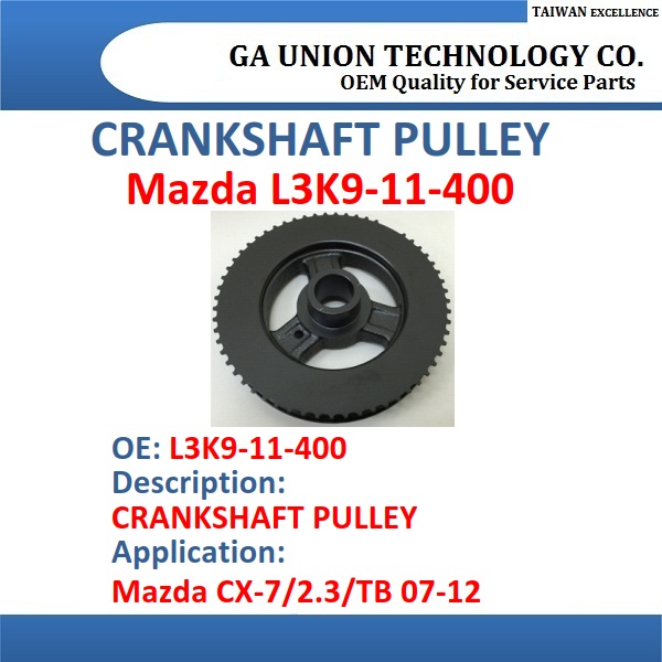 CRANKSHAFT PULLEY-L3K9-11-400 