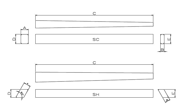 Tilt tip (rhombus) (quadrangle)-SH . SC