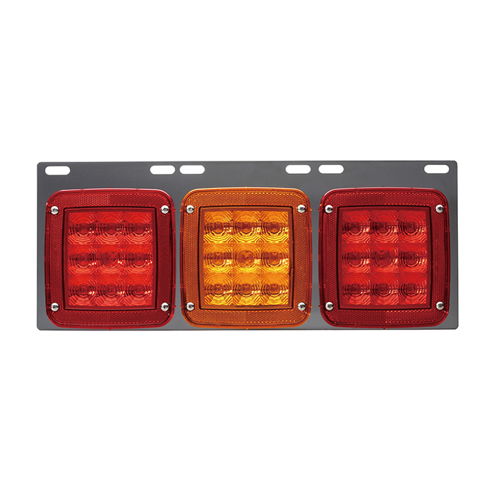 卡車貨車尾燈 警示燈 剎車燈 紅／黃／紅燈殼 平面型-GP-7102