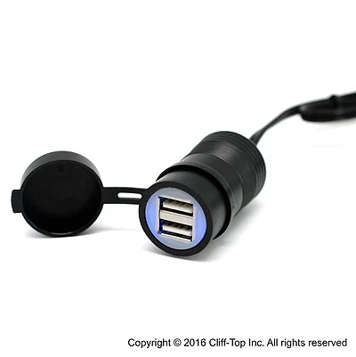 Cliff-Top 3.3A SAE to USB Cable Adapter