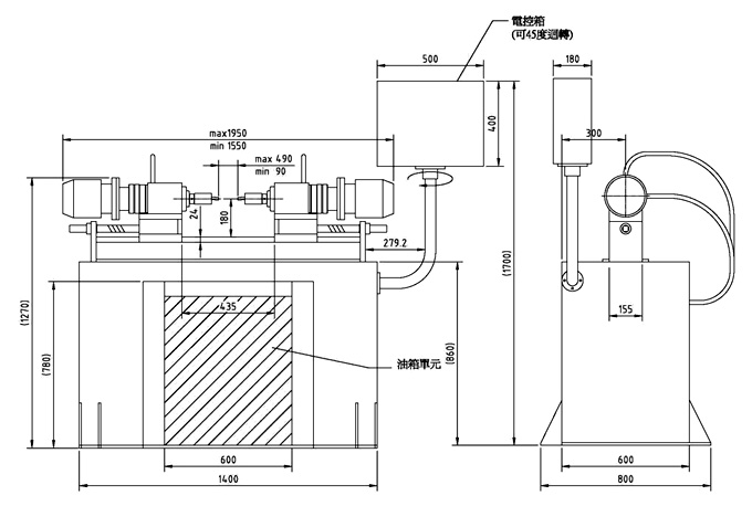 Hydraulic Radial Riveting Machine(Double Axle)-TC-152-2H
