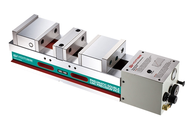 Pneumatic Double CNC Precision Vise(PATENTED)-ND-160