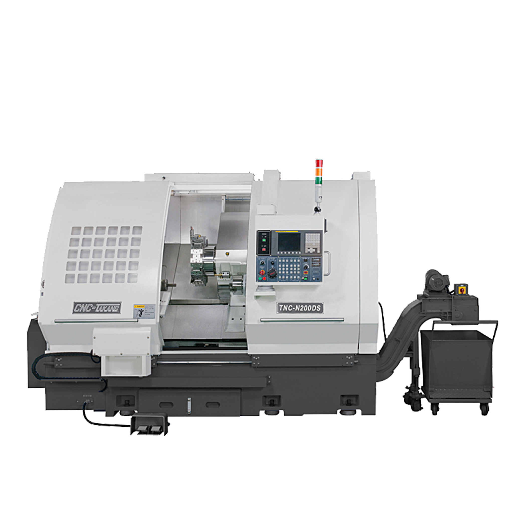 High Speed, Compact CNC Lathe(Twin Spindle ／ Single Turret)