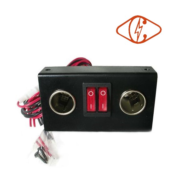 雙孔開關式插座面板盒-SC-3026A