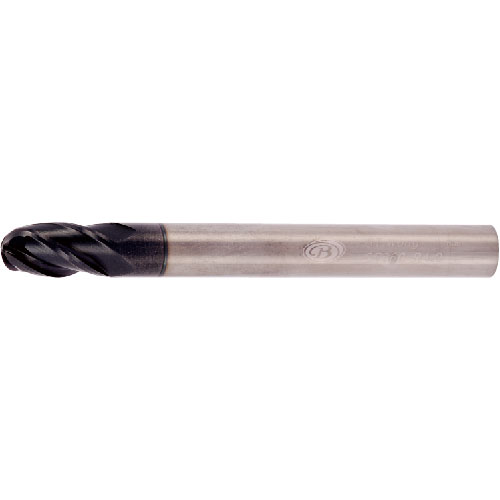 超細微粒碳化鎢 4刃球型立銑刀-ST660-4AE (TIALN)
