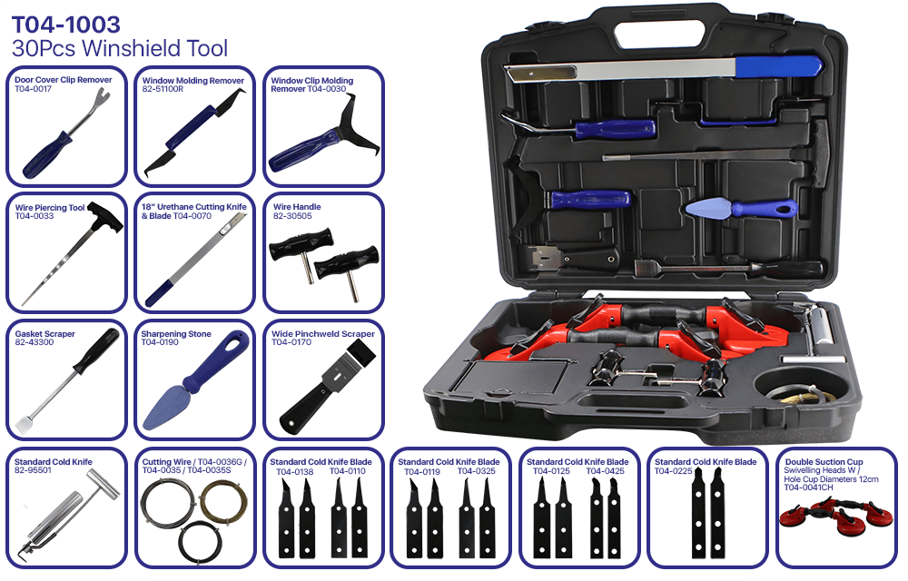 30 Pcs Windshield Tool Kit-T04-1003