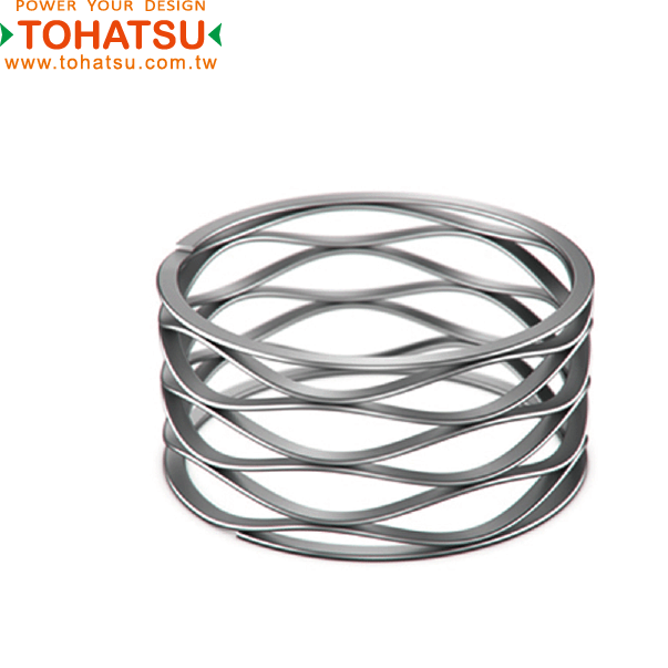 Countertop Wave Spring (Flat End Type) (Material: Stainless Steel)