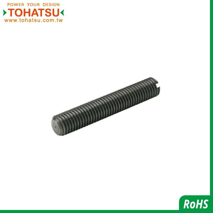 Fully-Threaded Bolts With slotted hole (Material: Steel)