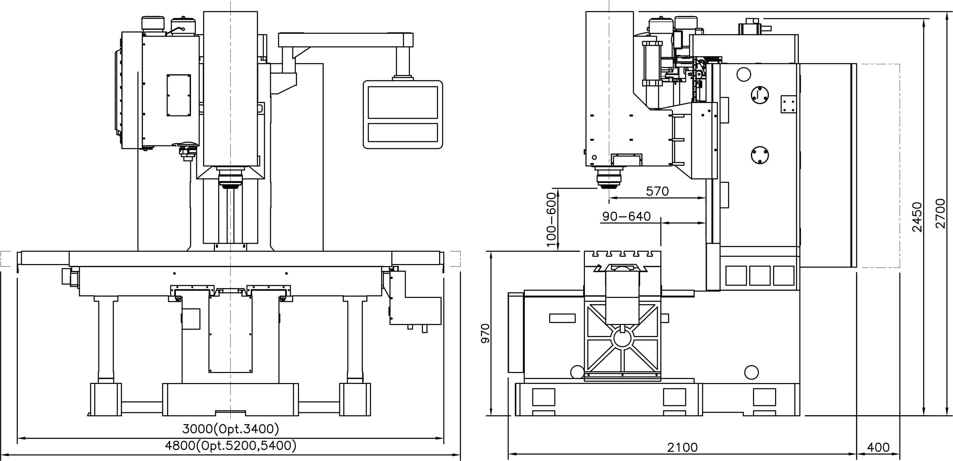 CNC Bed Type Milling Machine-YSM-VB1600