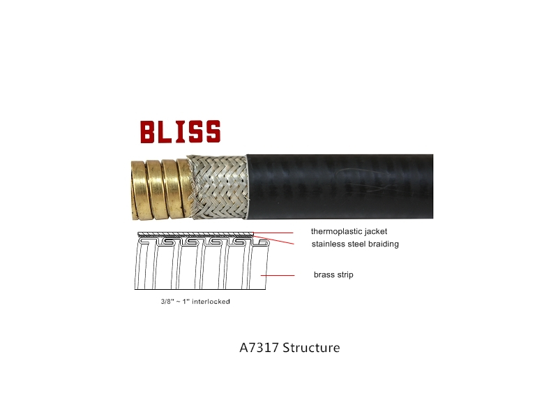 防水型電磁干擾屏蔽金屬軟管(織網型)-A7317