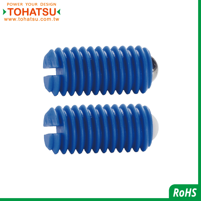 Ball plungers (Material: POM) (slotted)-22040