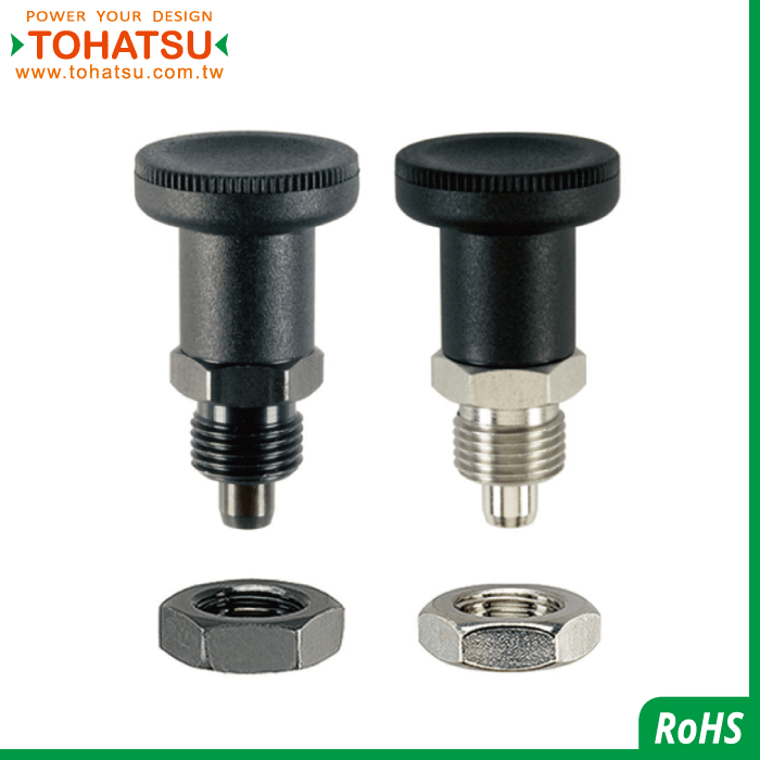 Index Plungers (material: steel ／ SUS303) (with knob) (short type)