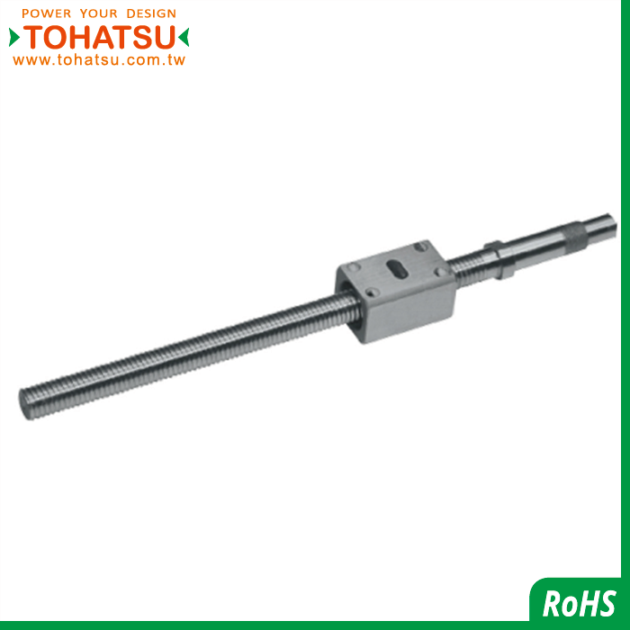 Ball screw (rectangular, internal circulation, unprocessed shaft end)-TPOH