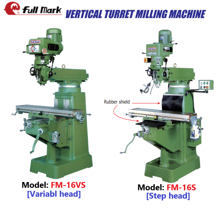 Vertical Turret Millimng Machine-FM-16 ; FM-18; FM-20 Series