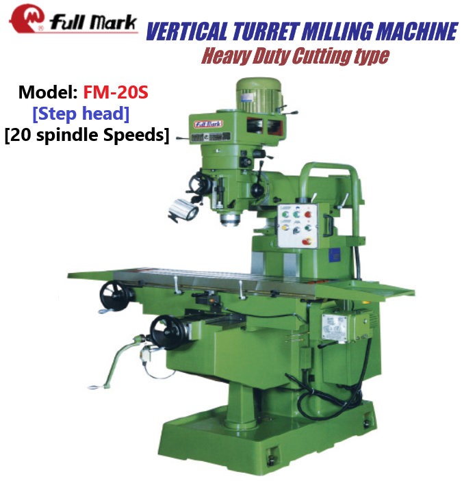 Vertical Turret Millimng Machine-FM-16 ; FM-18; FM-20 Series